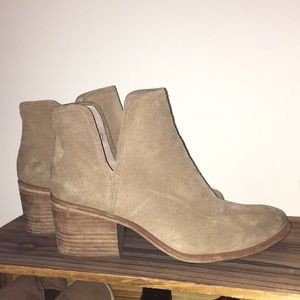 Steve Madden perforated heel booties